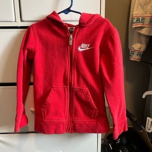 Nike Kids Bright Red Full-Zip Hoodie